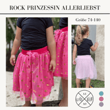 Schnittmuster Rock Prinzessin Allerliebst für Mädchen Gr. 74-140 - Sewando
