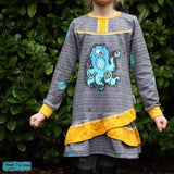 Schnittmuster Aya Pullover Kleid Gr. 80 bis 152 - Sewando