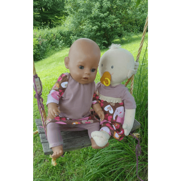 Sommerliche Puppenkleidung nähen – für 43 cm Babypuppen - Sewando