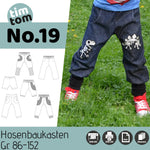Schnittmuster timtom No.19 Hosenbaukasten Gr. 86-152 - Sewando