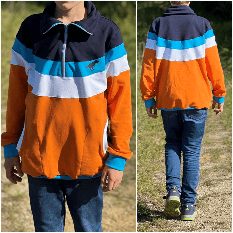 Schnittmuster Pullover, Troyer Achat Gr. 80 bis 152 - Sewando