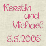 Stickdatei Schrift 55mm Buchstaben ud Zahlen Set 617 - Sewando