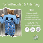 Schnittmuster Hoodie Mika – wandelbarer Kinder-Kapuzenpullover (Gr. 98–146) - Sewando