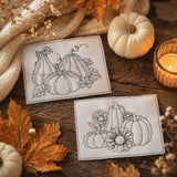 Stickdatei Herbst Mug Rug Lineare Art  / Outline Set 26138