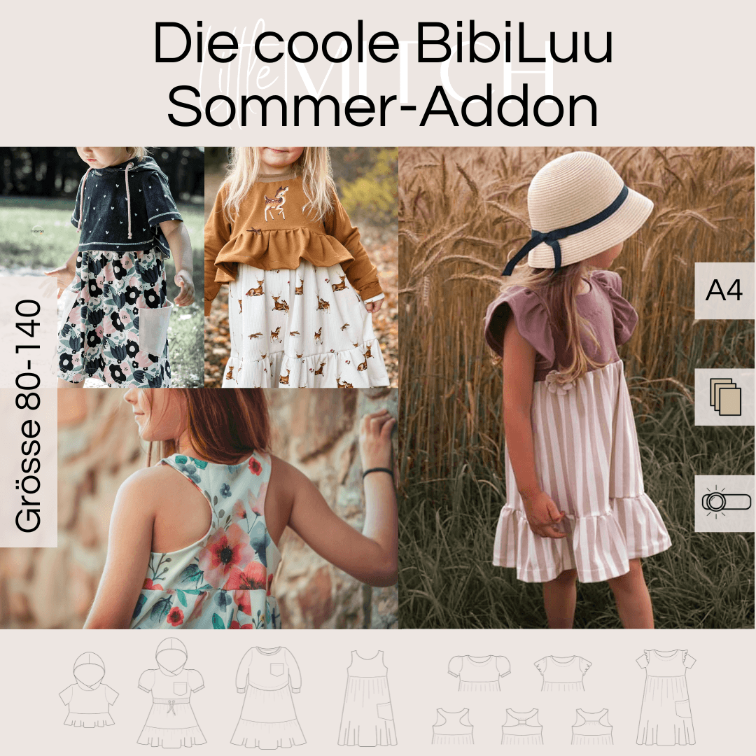 Bibi Luu Sommer-Addons Schnittmuster Gr. 80-140 - Sewando