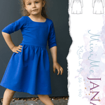 Schnittmuster Kleid Jana MiniMe Gr. 86-140 - Sewando
