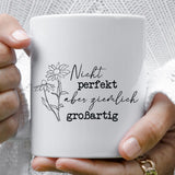 Plotterdatei "Nicht perfekt, aber ziemlich großartig" – Selbstliebe-Spruch