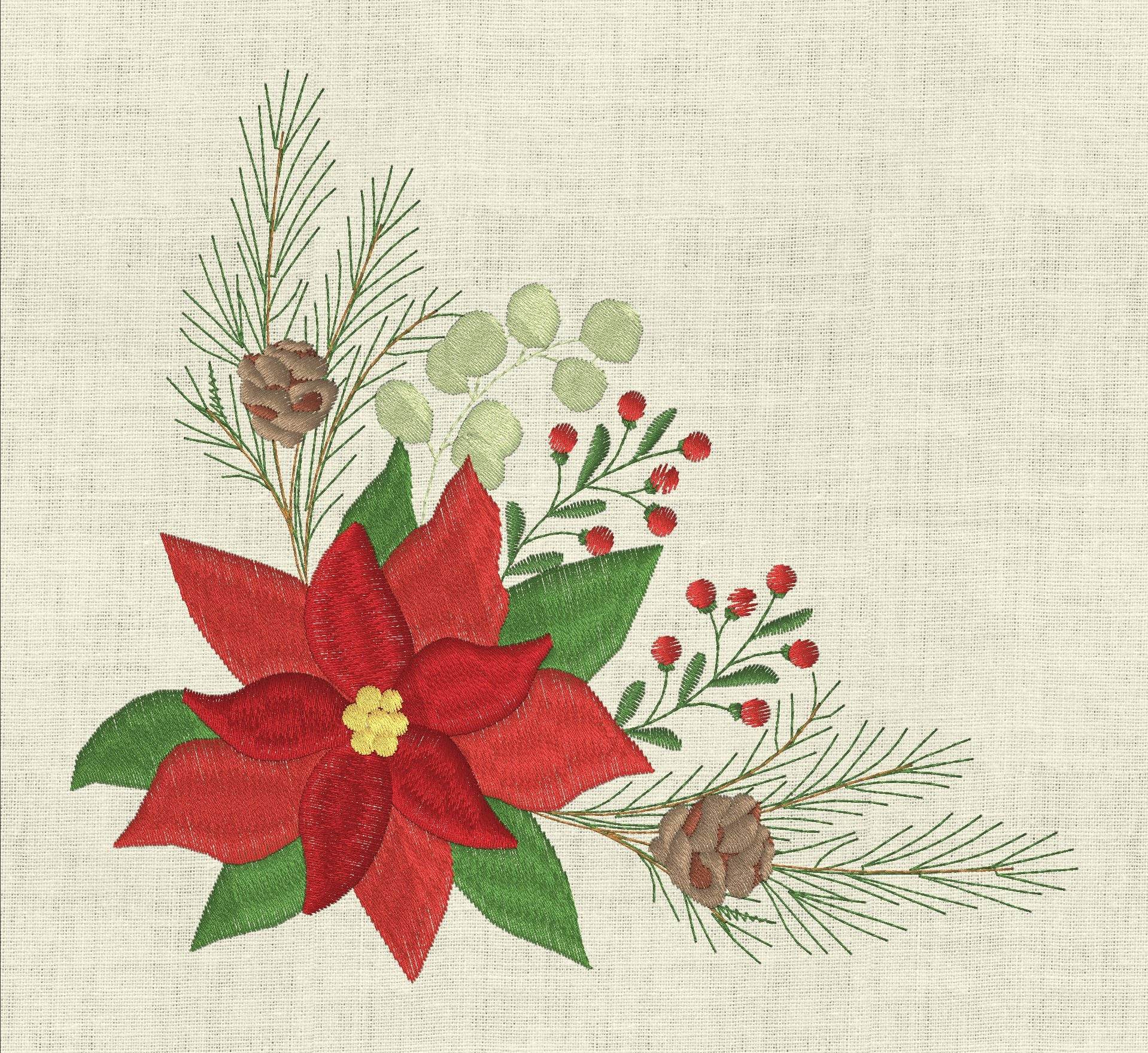 Stickdatei Weihnachten Weihnachtsstern Set 988 /3 - Sewando