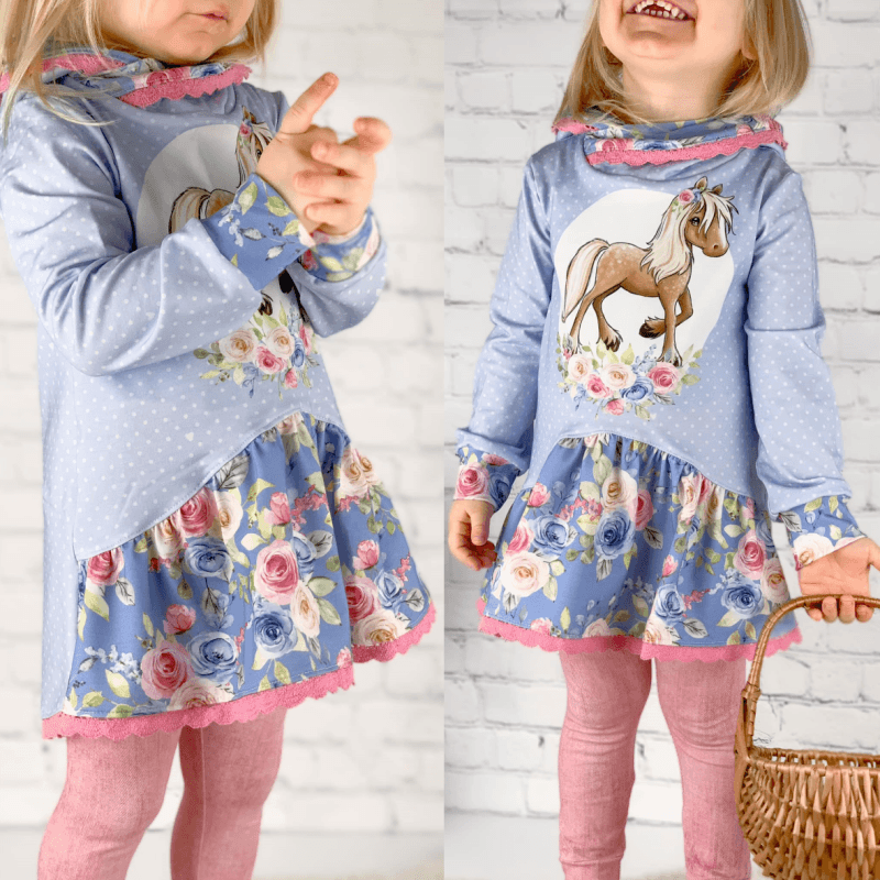Schnittmuster Pullover/ Kleid Applepie Gr. 80 bis 152 - Sewando