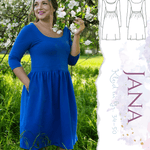 Schnittmuster Kleid Jana Gr. 34-50 - Sewando