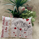 Stickdatei Hochzeit Kissen In the Hoop Set 847 - Sewando