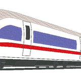 Schnellzug 2 Stickdatei Zug Eisenbahn Lok
