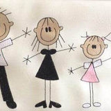 Stickdatei Strichmännchen Familie 3 Set 196 - Sewando