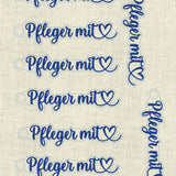 Stickdatei Schlüsselanhänger Pfleger Pflegerin mit Herz 991 - Sewando