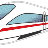 Schnellzug 1 Stickdatei Zug Eisenbahn Lok