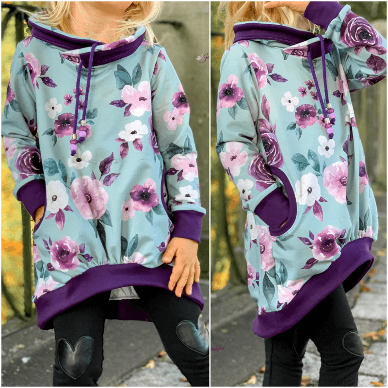 Schnittmuster Hoodie Bubble Gr. 80 bis 152 - Sewando