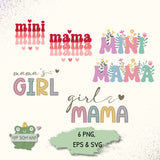 Plotterdatei-Set „Mama & Mini“ – 6 liebevolle Designs für Mama-Tochter-Outfits
