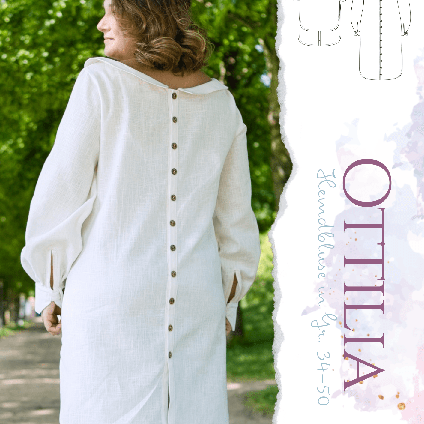 Schnittmuster Hemdbluse Ottilia - Sewando