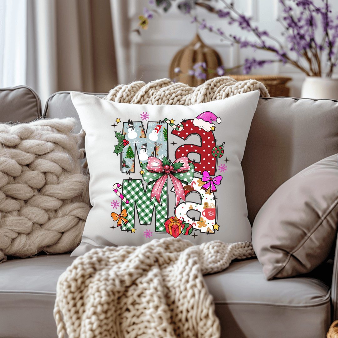 Fröhliche Weihnachten – MAMA Design in festlicher Patchwork-Optik 🎄🎁 Sublimation, Druck - Sewando