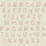 Stickdatei Schrift ab ca. 60mm Set 617 Doodle Applikation Buchstaben Zahlen - Sewando