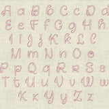 Stickdatei Schrift ab ca. 60mm Set 617 Doodle Applikation Buchstaben Zahlen - Sewando