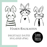 Plotterdatei - Hasen-Baukasten - Sewando