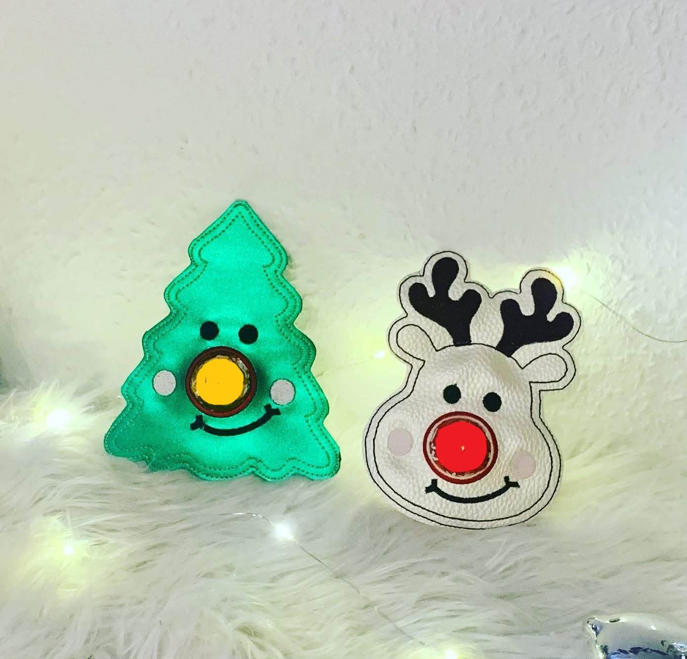 Stickdatei Weihnachten Tannenbaum Rentier mit Schoki Nase13x18 Set 774 - Sewando