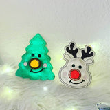 Stickdatei Weihnachten Tannenbaum Rentier mit Schoki Nase13x18 Set 774 - Sewando
