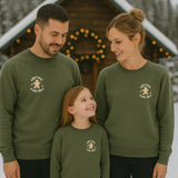 Zweiteilige Plotterdatei Weihnachten ‚Christmas Cookie Crew‘ – großer Rückenprint mit Keks-Illustrationen und kleiner Frontprint. Perfekt für Family- und Partner-Weihnachtspullis.