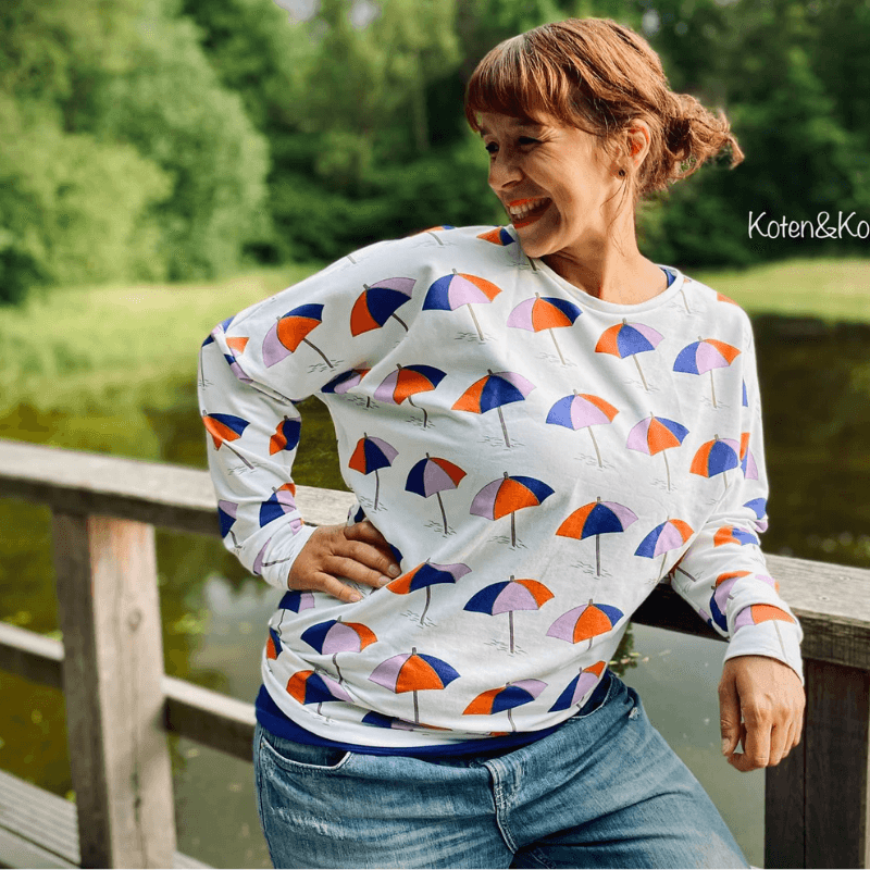 Schnittmuster Fledermauspullover - Fuulänzer Gr. XS - XXL - Sewando