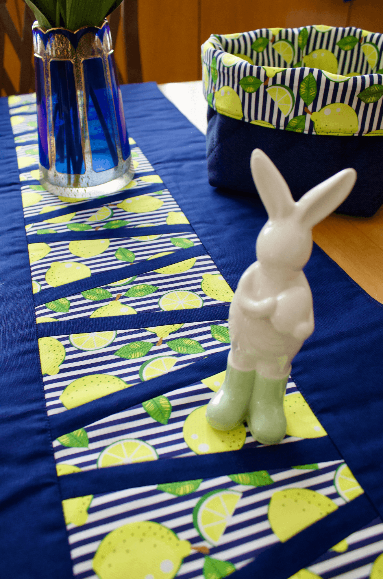 Schnittmuster Patchwork Tischläufer, Kissen Projekt TrapezKünstlerIn - Sewando