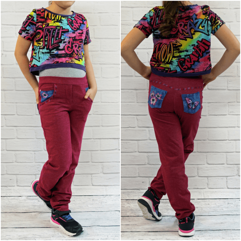 Schnittmuster Bella Jeggins Gr. 80 bis 152 - Sewando