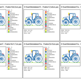 Stickdatei Doodle Traktor Trecker