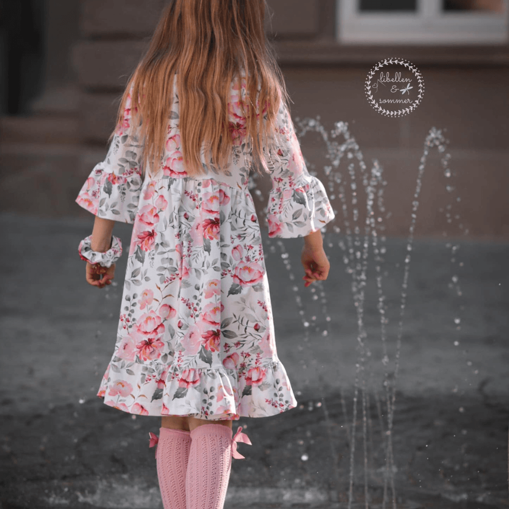 Schnittmuster Kleid Marie-Louise mit Ärmel Gr. 86 - 158 - Sewando