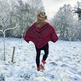 Häkelanleitung für Poncho+Mütze ,,Warmer Winter" jede Größe, jedes Garn