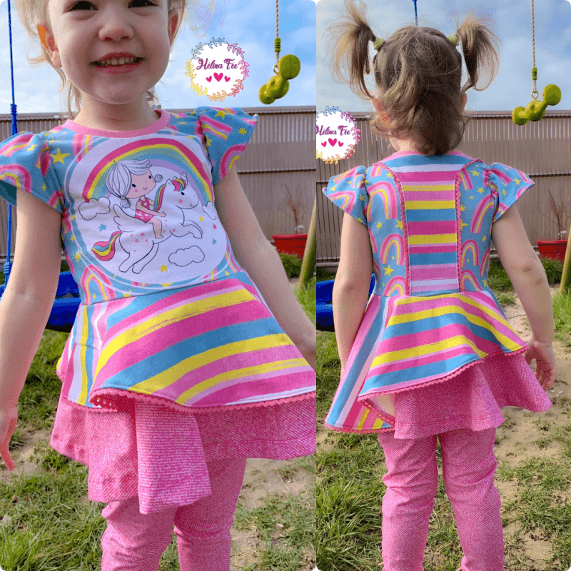 Schnittmuster Kleid AppleJuicy Gr. 80 bis 152 - Sewando