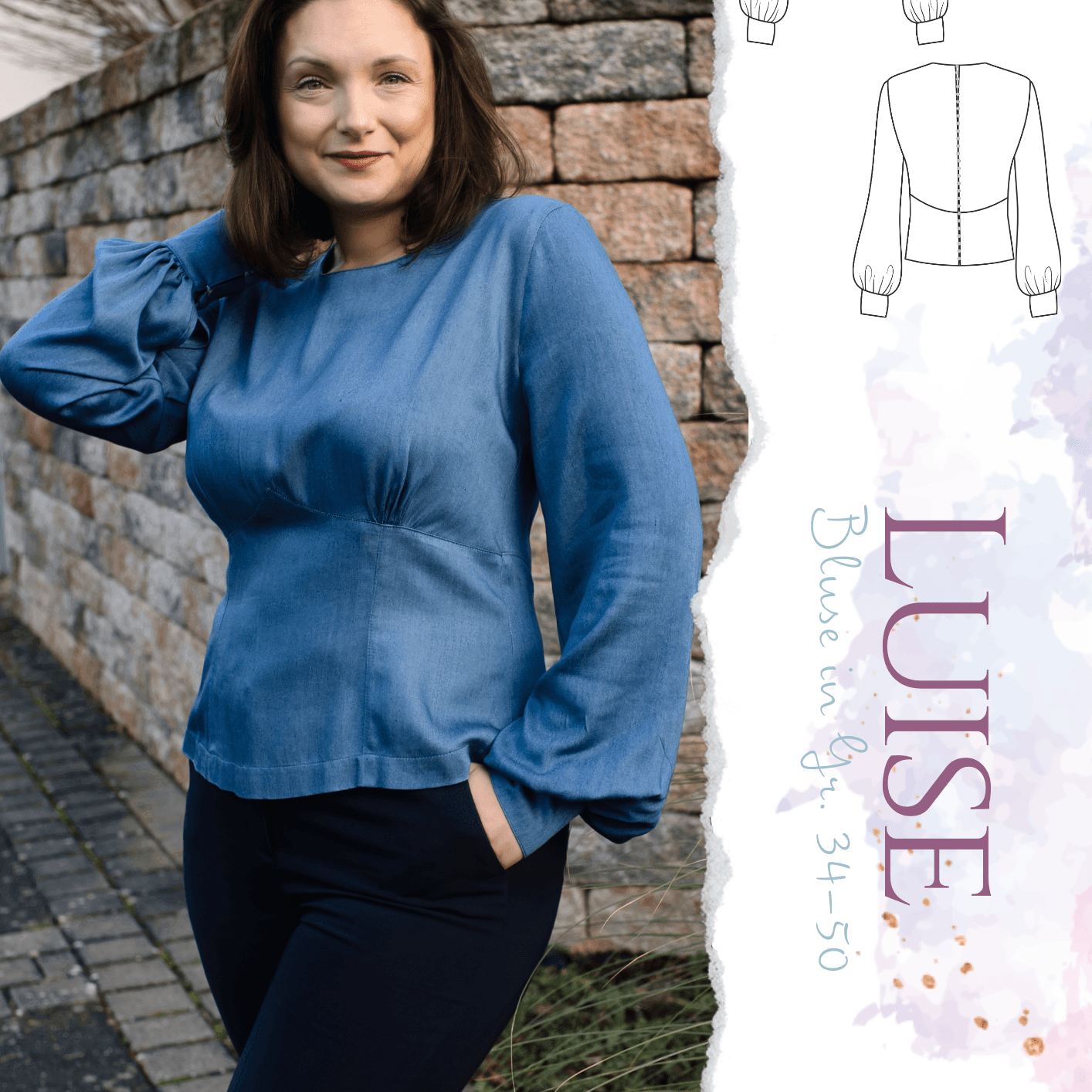 Schnittmuster Bluse Luise - Sewando