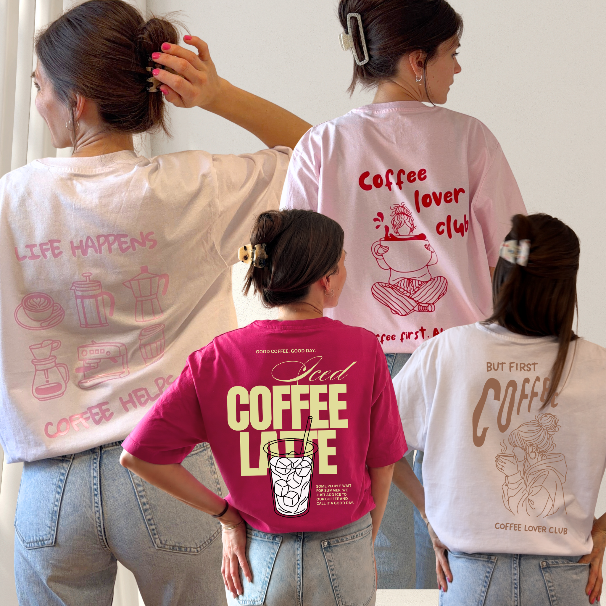 Coffee Lover Bundle mit 4 Plotterdateien rund um Kaffee, Coffee Lover und Iced Coffee, SVG DXF PNG