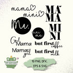 Plotterdateien Bundle: Mama & Mini – 10 Partnerlook-Designs für Mutter-Tochter-Shirts (SVG, PNG, EPS, DXF) - Sewando