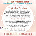 ITH Stickdatei für AUFSATZTTASCHE Wellen - mit Ann's MARKTTASCHE Nähanleitung - Sewando