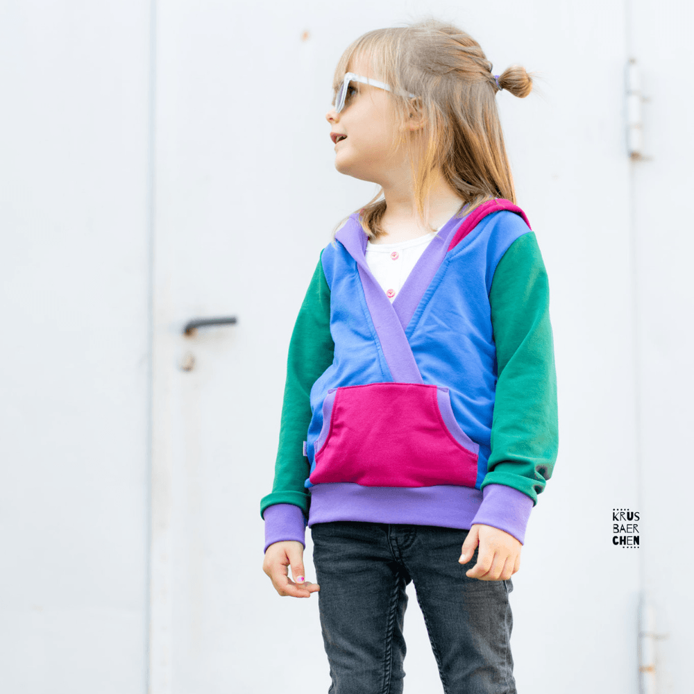 Schnittmuster Mini Hoodie bequem Gr. 104 - 164 - Sewando