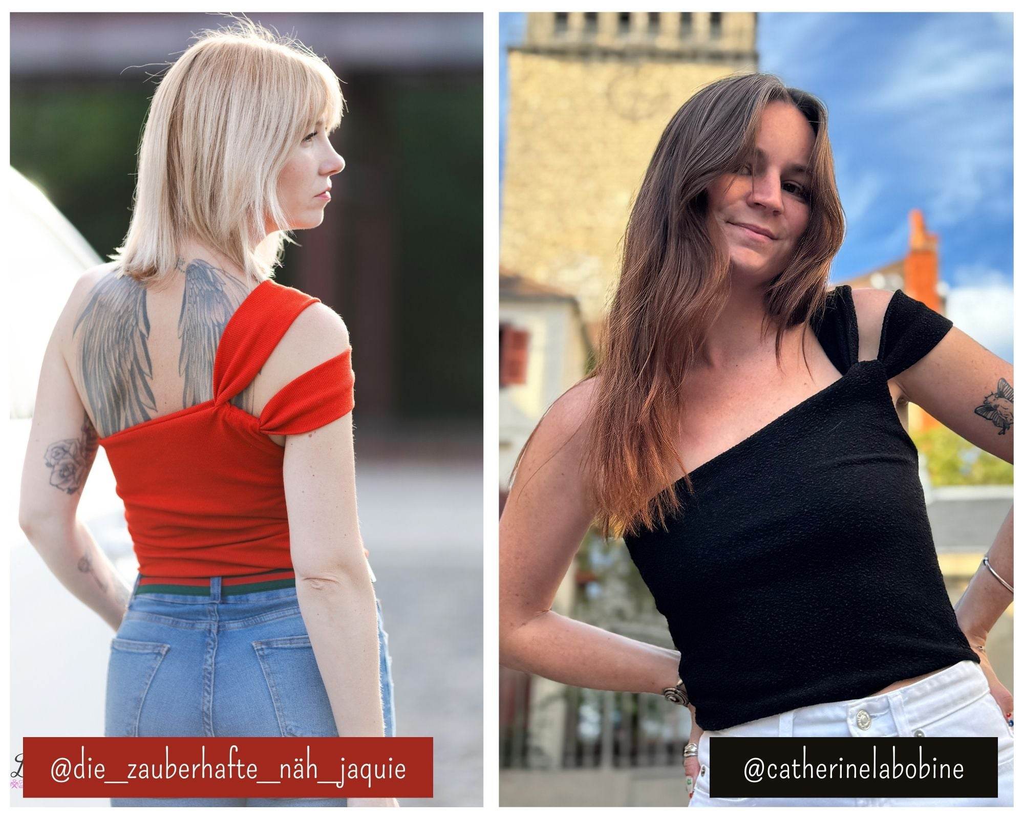 Asymmetrisches One-Shoulder Top - EDDA - Gr. 32 - 54 - Sewando