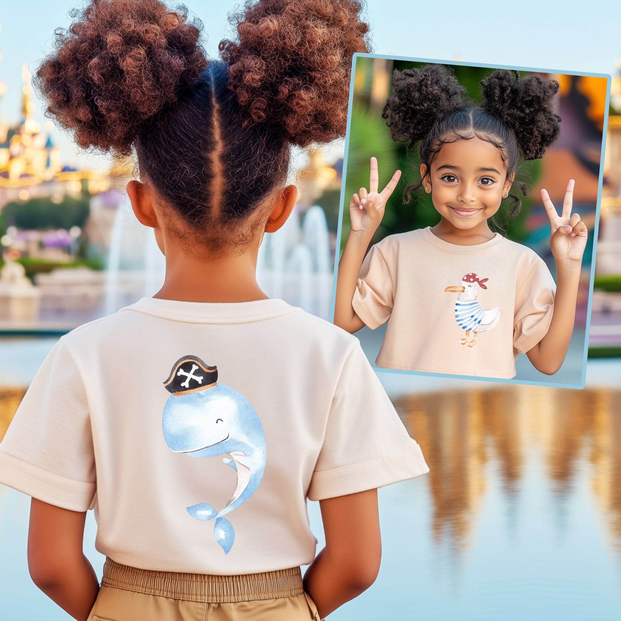 Piraten-Designs für kleine Seeräuber – 4 süße PNG-Dateien für Shirts, Karten & mehr - Sewando