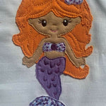 Stickdatei Doodle Meerjungfrau mit Blume, Applikation Set 738 / 4 - Sewando
