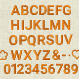 Stickdatei 3D Schrift ca. 50mm Set 974 - Sewando