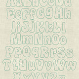 Stickdatei Schrift 3D Trapunto ca. 7cm Set 965 - Sewando