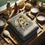 Stickdatei Applikation Leopard "Finn" - realistisch - FÜR HELLE & DUNKLE STOFFE