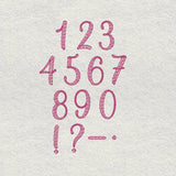 Stickdatei Schrift mit Herzen Mylar  In Love 3  ca. 50mm Set 641