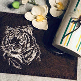 Tiger Stickdatei – Ausdrucksstarkes Blackwork-Motiv für elegante Wildnis-Projekte - Sewando