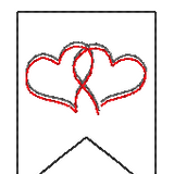 Stickdatei Mini-Wimpel "Hochzeit" (personalisierbar)